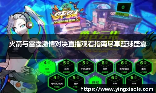 火箭与雷霆激情对决直播观看指南尽享篮球盛宴